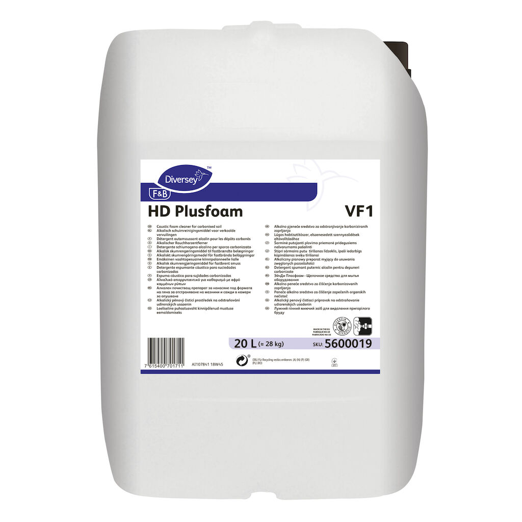 HD Plusfoam VF1 20L - Alkalisk skumrengøringsmiddel til fastbrændte belægninger