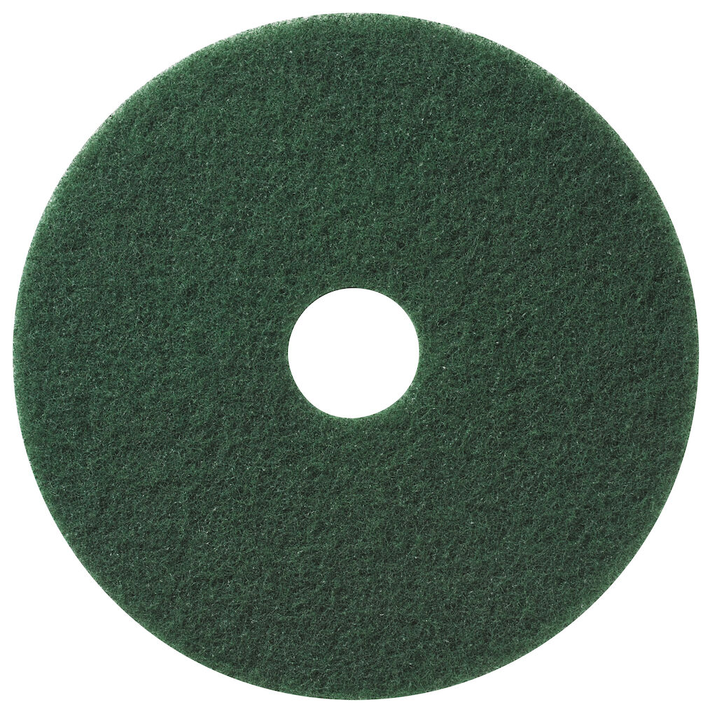 TASKI Americo Pad - Green 5x1stk. - 18" / 46 cm - Grøn - Skurerondel til vådskuring eller topskuring. Fjerner effektivt snavs og slidmærker fra meget snavsede gulve
