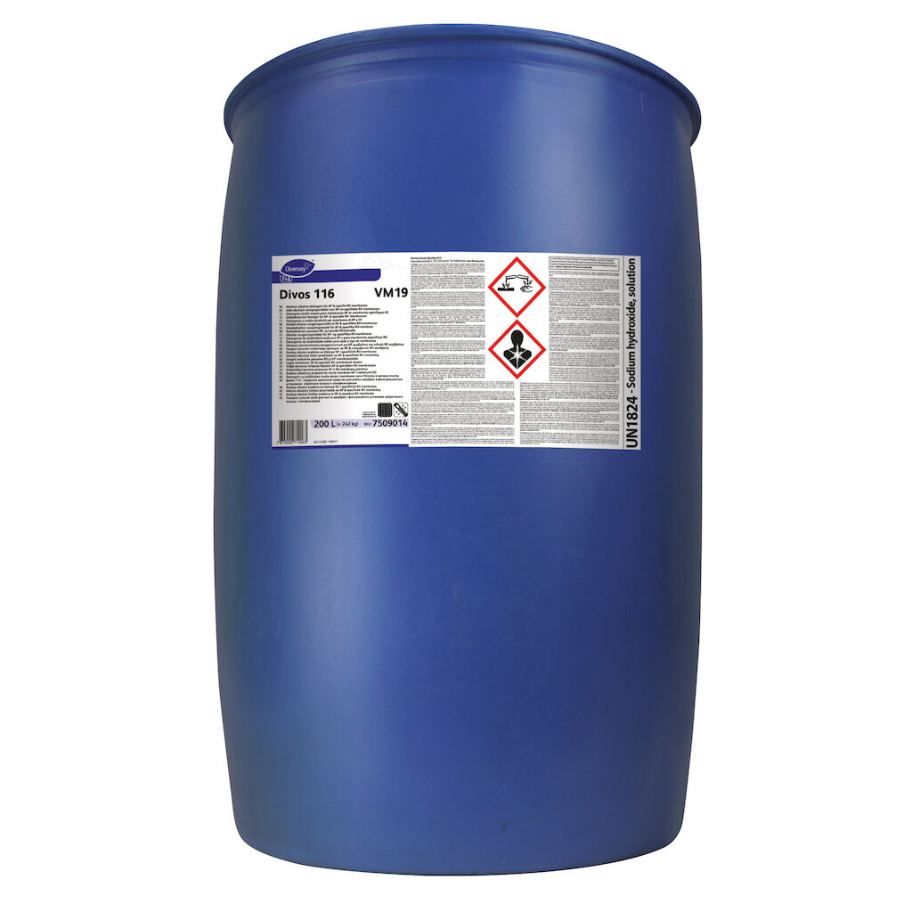 Divos 116 VM19 200L - Middel alkalisk rengøringsmiddel til NF & specifikke RO-membraner
