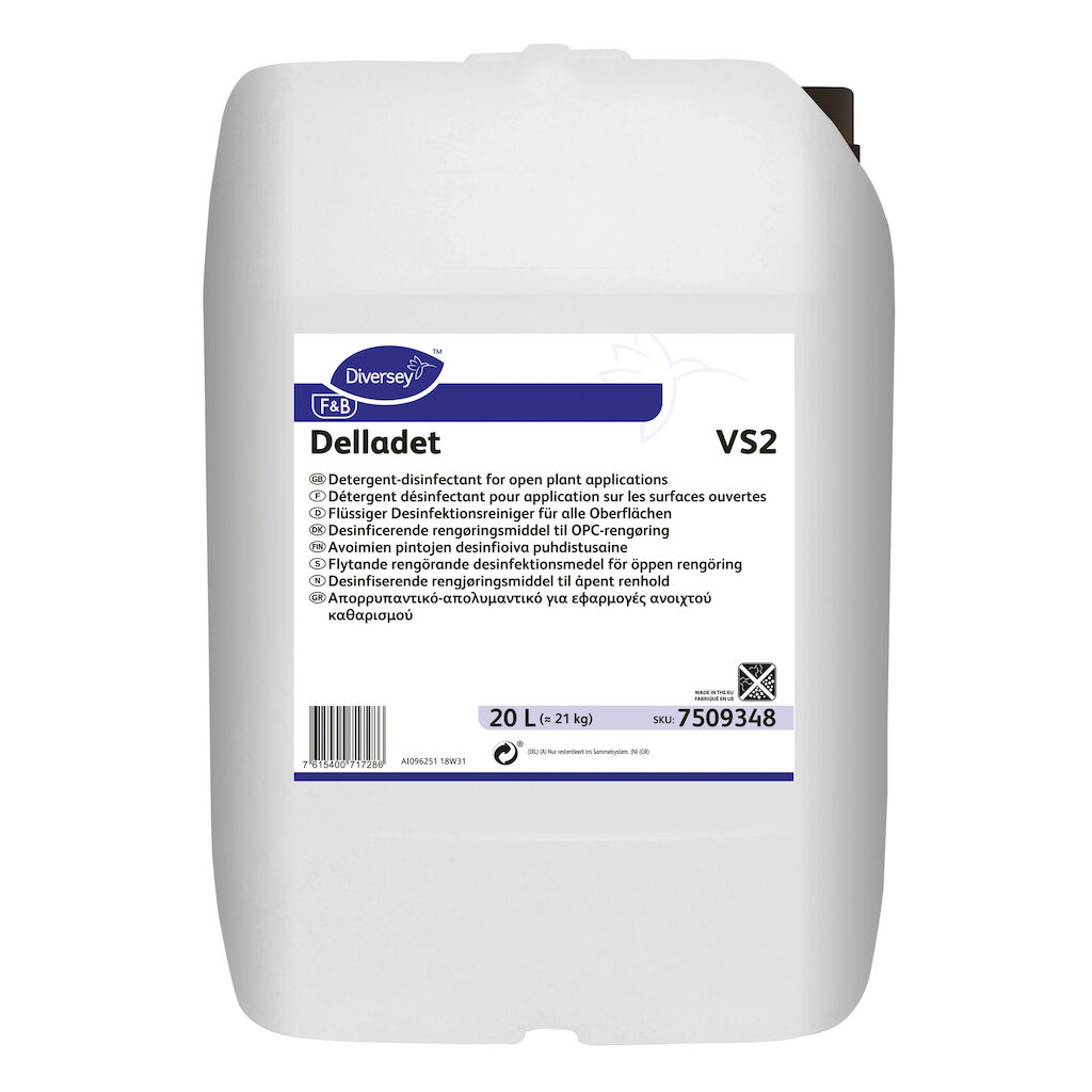 Delladet VS2 20L - Desinficerende rengøringsmiddel til OPC-rengøring