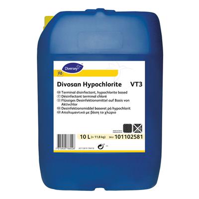 Divosan Hypochlorite VT3 10L - Desinfektionsmiddel baseret på hypochlorit