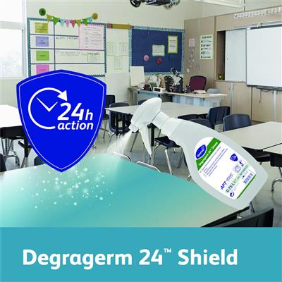 Degragerm 24™ Shield 6x0.75L - Overfladerengøring og -desinfektion med langtidseffekt.