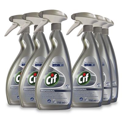 Cif Professional Stainless Steel 6x0.75L - Cif Professional Rustfrit stålrens